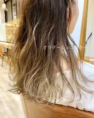 🌿【限定】🌿外国人風グラデーションカラー＋似合わせカット＋4step tr ¥11000