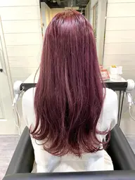 【ダブルカラー】ケアブリーチで透明感のあるクリアな発色
