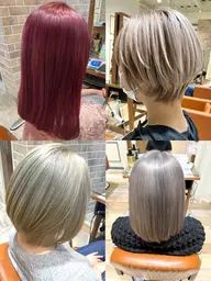 ✨大人気✨ワンブリーチありダブルカラー🦄3Stepトリートメント付き