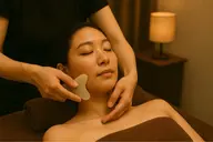 13:00以降🉐【フェイシャル小顔カッサマッサージ&モデリングパック&ひんやり炭酸ドライヘッドスパ】