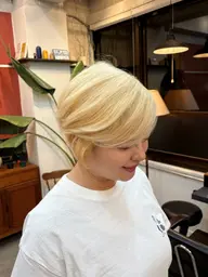 【抜きっぱなしブロンド✨】リタッチ+9stepトリートメント