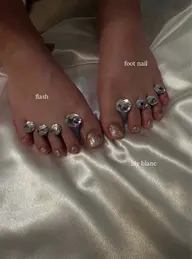 フットネイル‪‪➰ラメ・ワンカラー