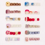 【オフ無】フット華やかデザインネイル🎀💅🏻🪽🫧
