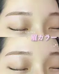 【口コミ特典】まつ毛パーマ/パリジェンヌラッシュリフト+眉毛WAX+間引き+カラー🦩✨（束感コーティング付）