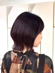 【艶々ピンクブラウンワンカラー➕3stepトリートメント🐈⬛🩷】長さが鎖骨くらいの方のみ