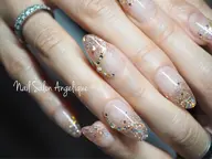 【他店ソフトジェルオフ有り】の方☆→【スカルプ☆ラメグラデーション】へ付け替え(ショート、ミディアムまで)