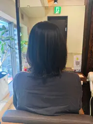 カット(肩上のボブ、外はねレイヤーボブスタイル)５分スパ⚠️3cm以上切れる方のみ