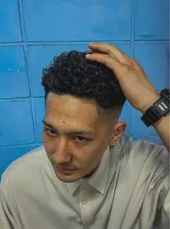 💈メンズカット+パーマ+眉毛毛流れ💈