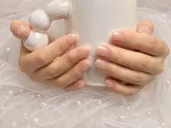 ミラーネイル(白カラーのみ)(ソフトジェルオフ+¥500 )