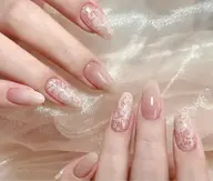 【レースネイル】繊細レースアート・ブライダルも💒