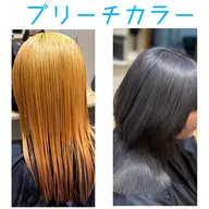 全頭ブリーチ ➕ エドル・アディクシーカラー 💙➕ フローディア2STEPトリートメント