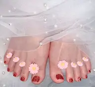 ✨フット✨マグネット&フラッシュネイル✨ソフトジェルオフ込み