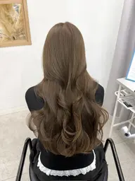 カット➕ブリーチなしダブルカラー➕1stepトリートメント