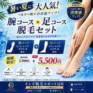 腕と足脱毛セット