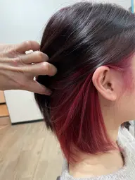 カラー+インナーカラー(サイド+バックブリーチ+全体カラー)