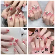 【人気ワンホンネイル】チークネイル/+マグネットネイル（ベース色付け）6680