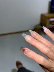 【モデル様限定】オフなし/ネイルチップ長さだし+ワンカラー・ラメ・マグネット