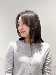 カラーのみ【透明感】【暗髪カラー】【韓国カラー】【艶髪】【美髪】【オリーブカラー】【アッシュカラー】【ブリーチなし】