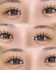 人気No. 1🎀【アンドヘルシー】LEDフラットラッシュ120本+まつげパーマ🌟ぱっちりデザイン✨