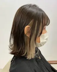 ワンカラー➕インナーカラー