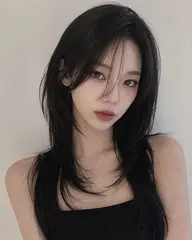 レイヤーカットが得意なお店のレイヤーカットモデル 韓国風/中華風/ハッシュカットもお任せください!