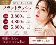 6月限定✨️【フラットラッシュ】100本 (LED＋1000円）