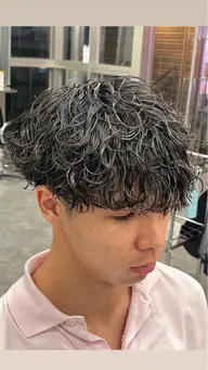 【🔥メンズカット＋パーマ🔥】　どんなパーマでも可能です‼️ 当日限定予約割引‼️