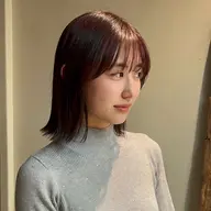 【リピート様限定クーポン/ケア剤付き❕】顔まわりカット➕透明感ワンカラー🪄