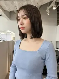 【レディース限定☆新規限定50%OFF】カット+髪質改善カラー+濃密泡トリートメント ¥8,580
