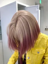ブリーチ1回+デザインカラー+トリートメント