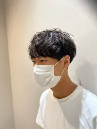 メンズヘアカット、シャンプー1回、ヘアセット