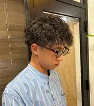 メンズカットパーマ+眉毛カット ¥14850→10390