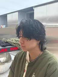 メンズカット+ツイストスパイラルパーマ+3stepトリートメント
