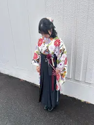 卒業式袴着付け