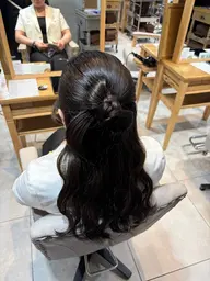 お呼ばれヘアセット🤍🫧