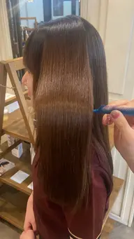 【ミニモ限定メニュー】カット+髪質改善ストレート✨髪にドラマを。今までにない自然な仕上がりに