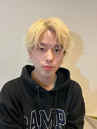 ✂️メンズカット+ブリーチ2回+カラー+5STEPトリートメント
