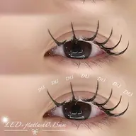 ✨LED✨フラットラッシュ140本.⋆𝜗𝜚(コーティング付き)🌺担当:椿原