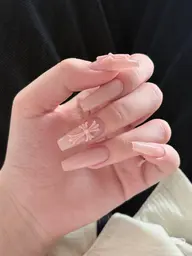 大人気・クロス+ワンカラーネイル (両手アート3本) ¥5,800