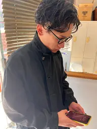 メンズパーマ+カット
