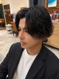 「ミニモ限定💎」メンズカット+シャドウパーマ+2stepトリートメント