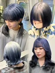💒デザインカラー💒カット+デザインカラー+トリートメント※塗り分け2つまで/派手髪/個性派/韓国ヘア/ハイトーン