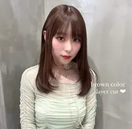 カット+カラー+前髪ストレート+トリートメント付き🧴