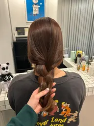 🫐ケアカラー+整えカット🫐