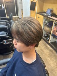 頭皮にしみないハイトーン【Wブリーチ➕カラー】&ヘアカット〈メンズ限定〉