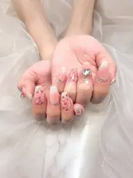 🍒🌟 持ち込みアート🎨デザイン6本💅4本ワンカラー💅オフ込み ¥8600