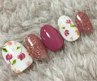 ジェルオフ無料🌷フラワーネイル　フラッシュジェル　⚠️フットの場合➕1000円