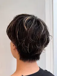 【men's】カット＋パーマ＋ハイライト
