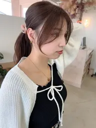 【リピーター様限定】🎀顔まわりメンテナンスカット+透明感カラー