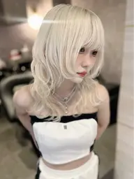 🤎ᩚダメージ94%軽減！ケアブリーチオンカラー＋うる艶ワンステップトリートメント🤎ᩚ韓国アイドル風スタイルも叶います